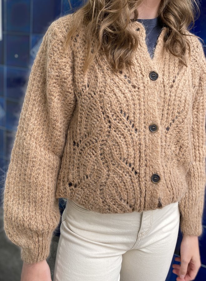 By Bar julie cardigan camel