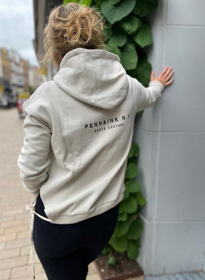 Penn&Ink W21T680 hoodie print grey