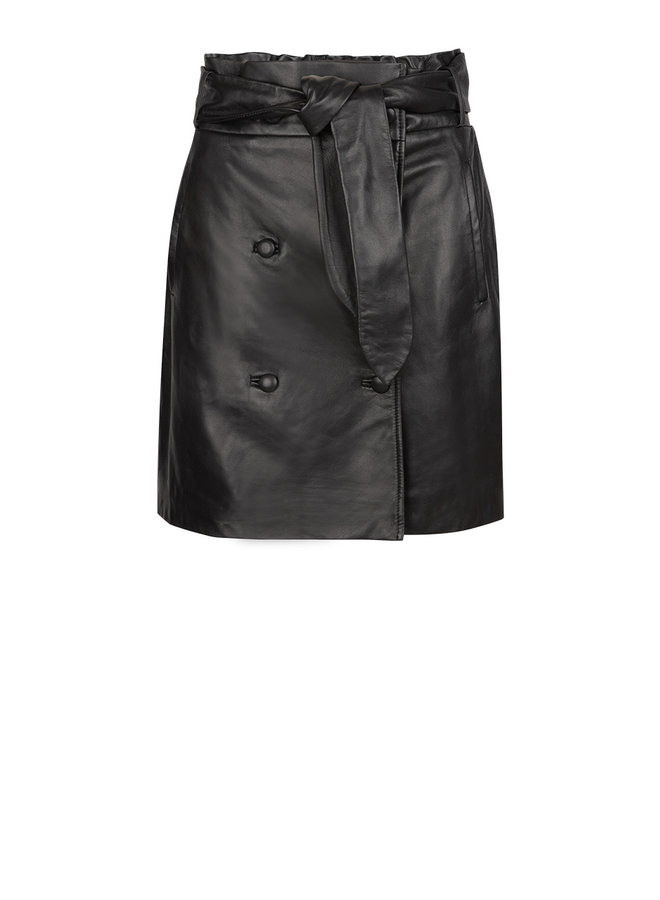 Dante6 kathy leather skirt raven