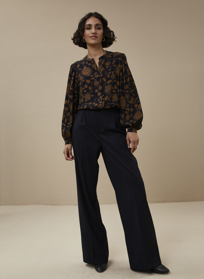 By Bar rikki flower blouse golden