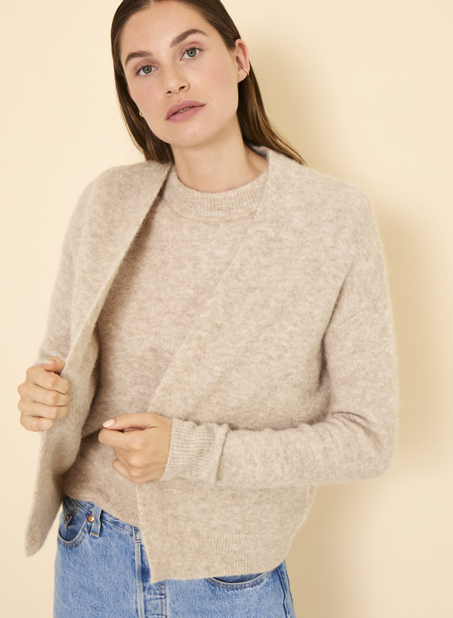 Knit-ted tess pullover sand