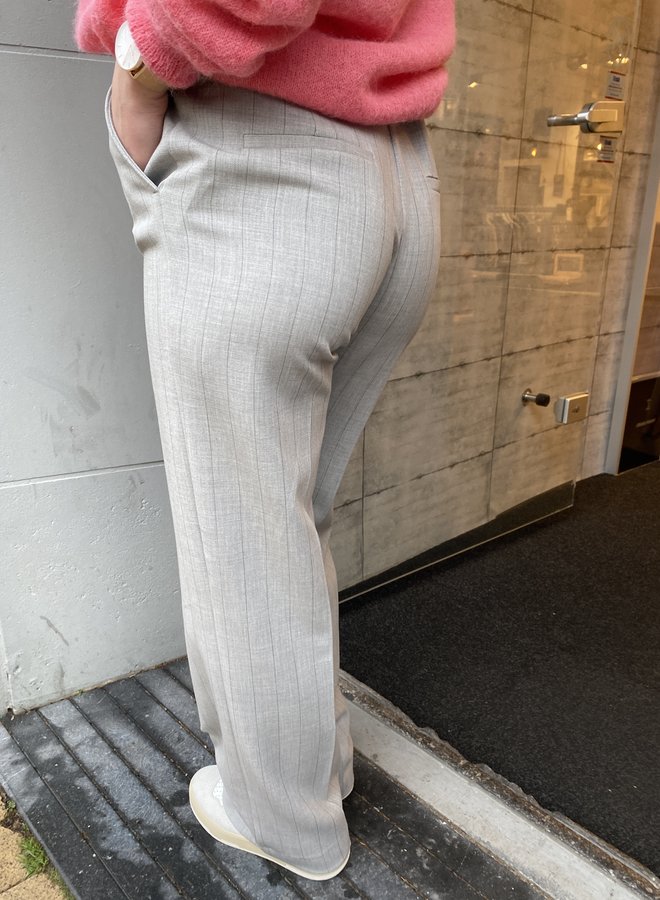 SF rita wide pant grey pinstripe