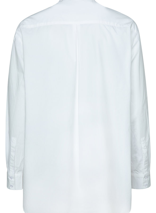 Yaya poplin blouse white