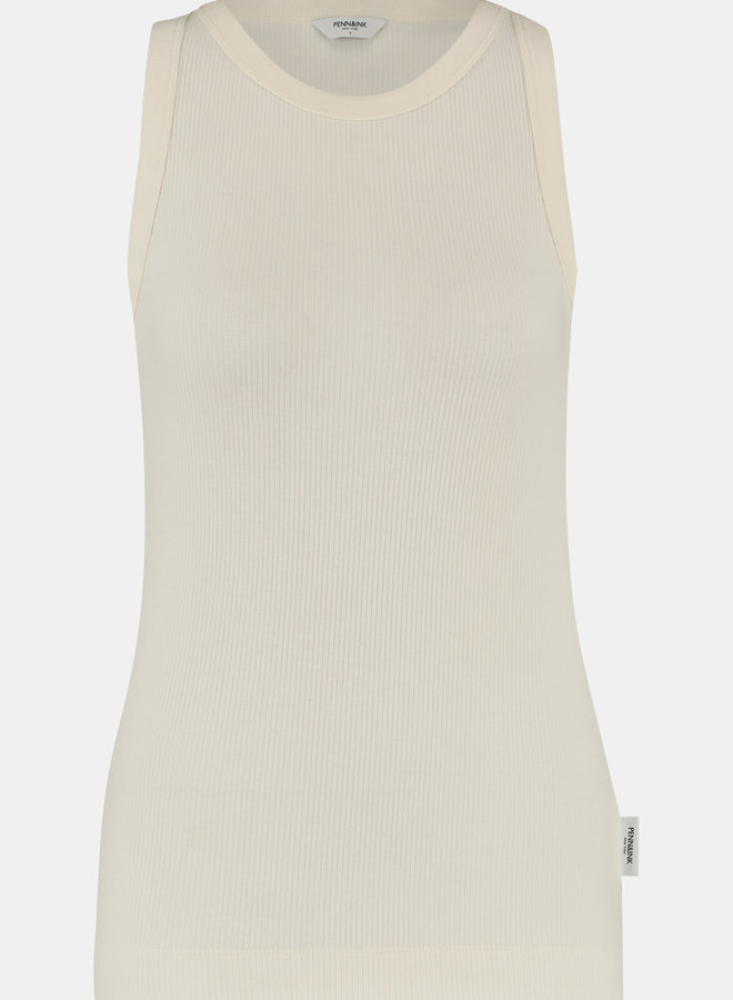 Penn&Ink s22f1030 singlet ecru