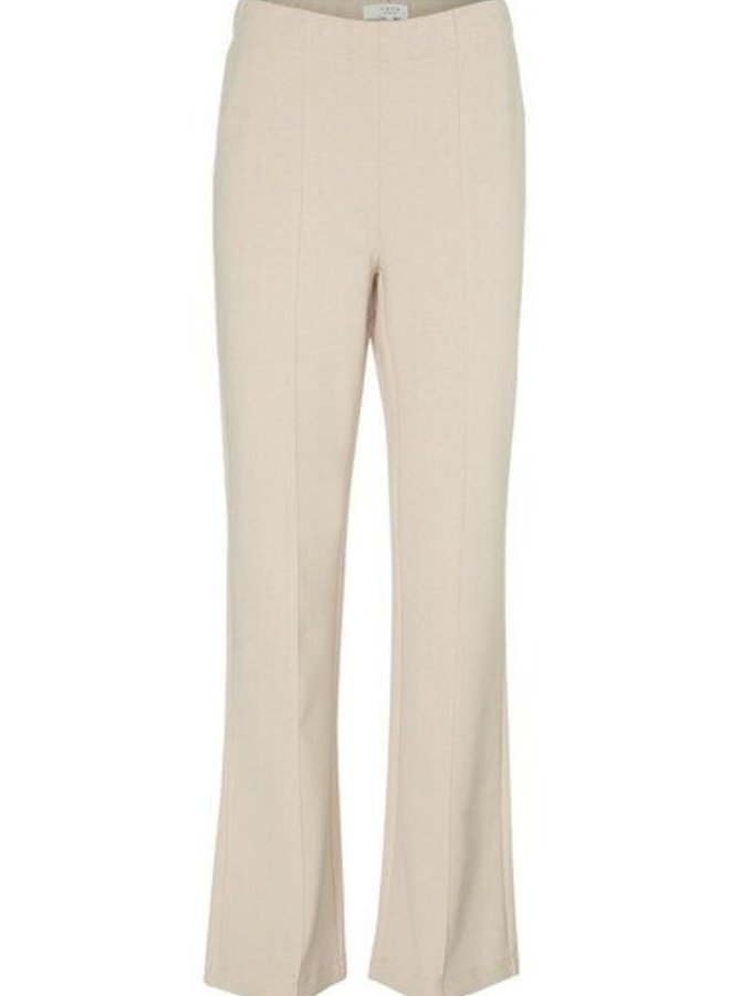 Yaya S22 jersey wide leg trousers creme 