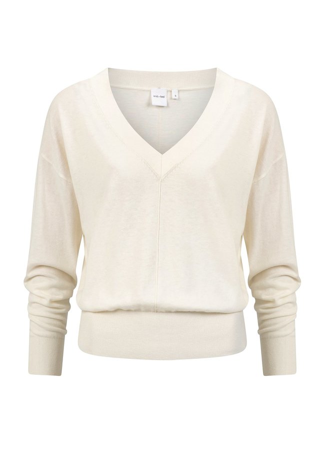 Knit-ted lotte pullover white