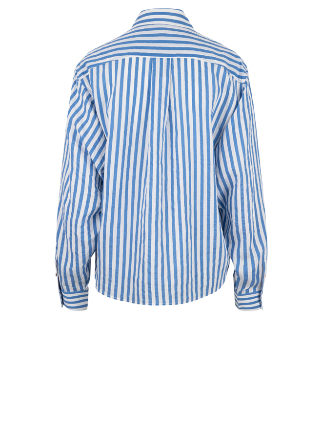 Dante6 daman stripe blouse blue