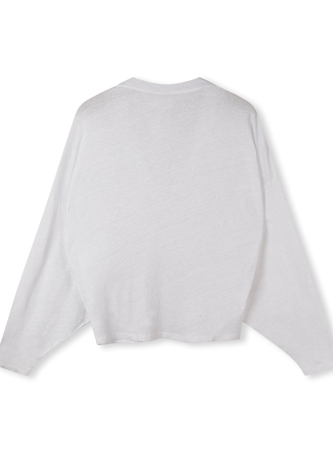 10DAYS longsleeve tee linen white