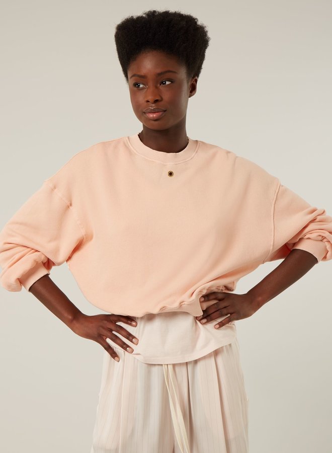 10days cropped sweater peach