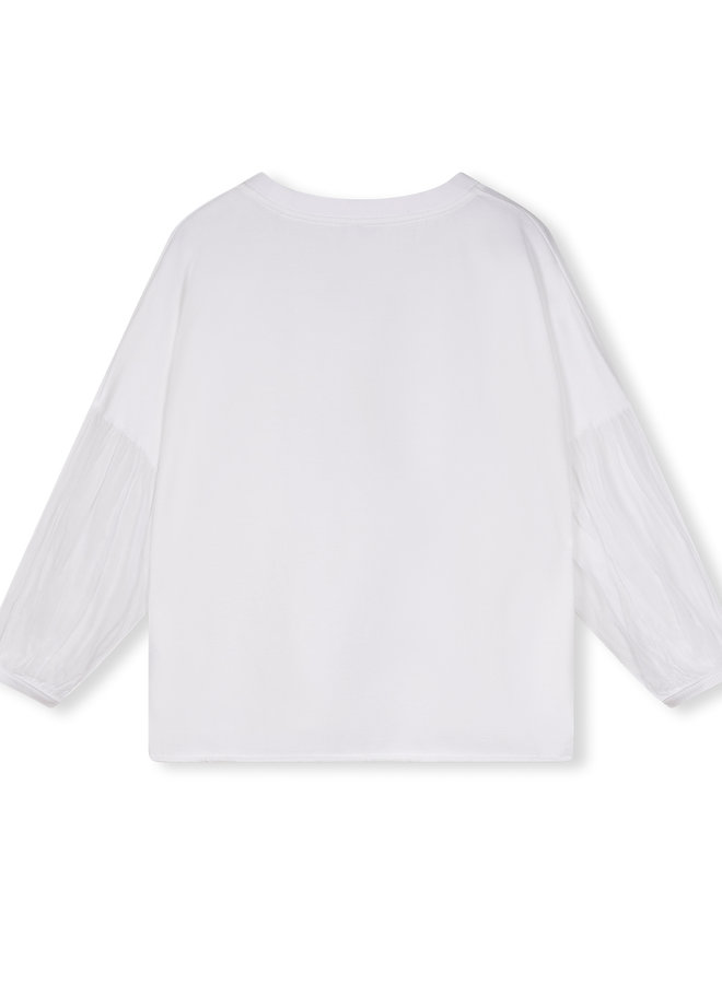 10DAYS soft sweater voile white