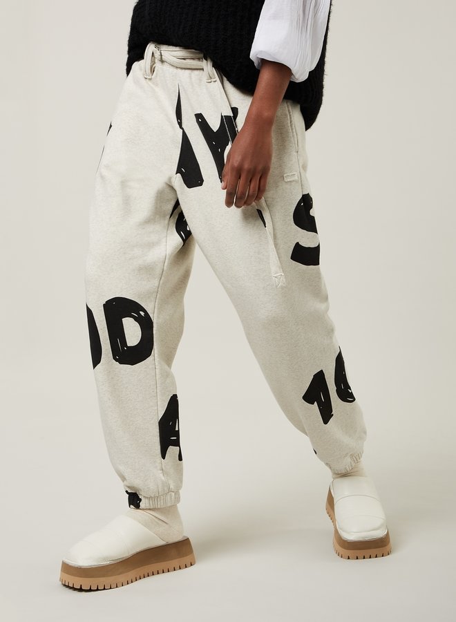 10DAYS belted jogger soft white
