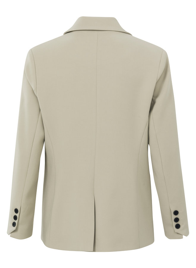 Yaya double breasted blazer beige