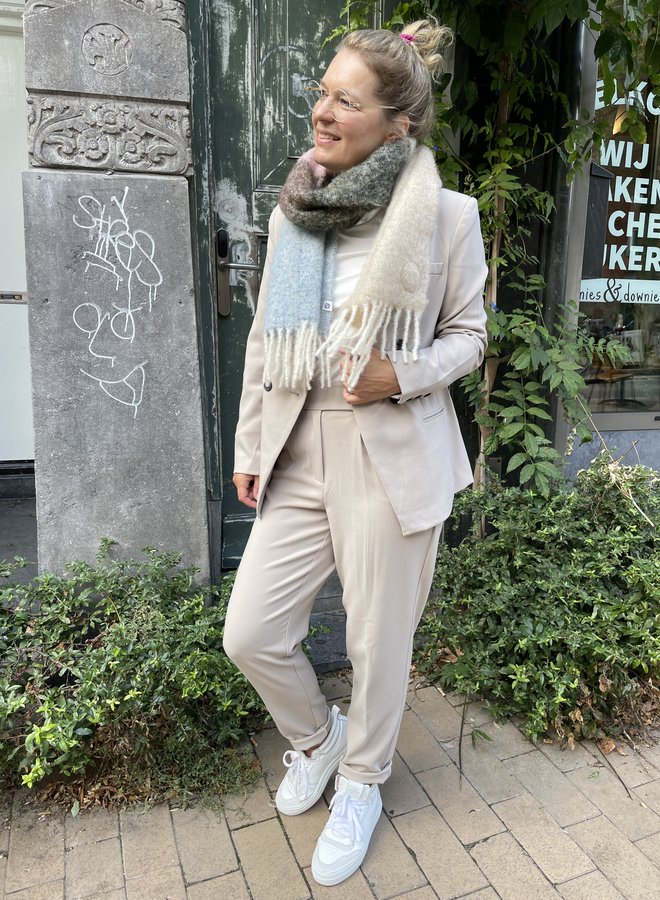 Yaya double breasted blazer beige