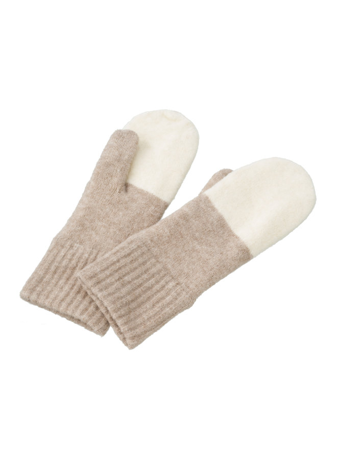 Yaya 2-tones gloves white dessin