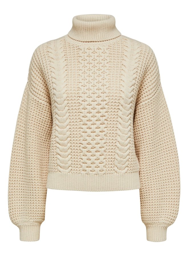 SF birtha knit rollneck sandshell