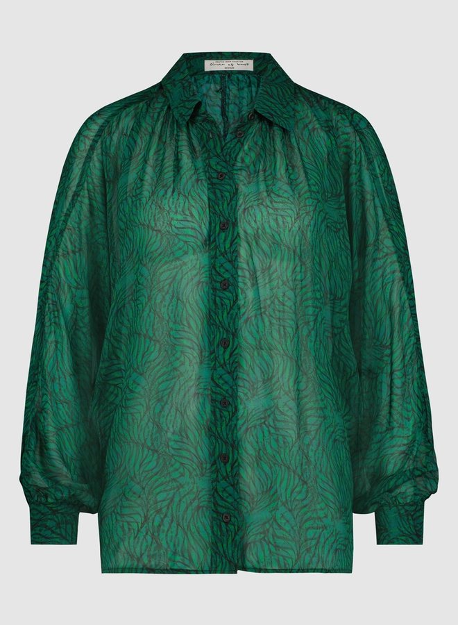 Circle suzy blouse emerald