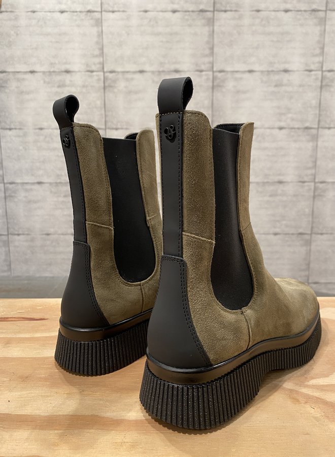 Scotch & Soda chelsea boots olive