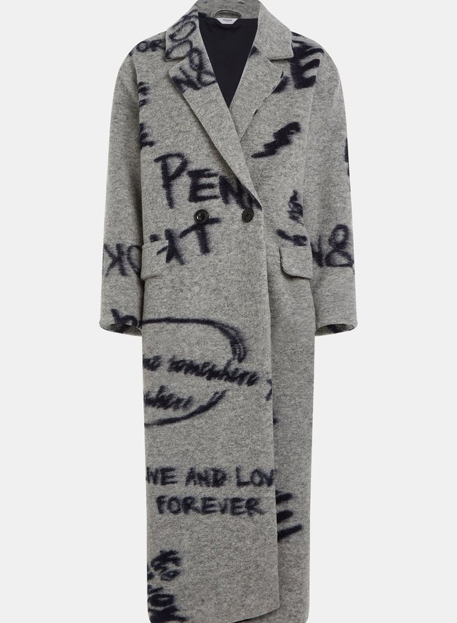 Penn&Ink W22N1313 coat grey