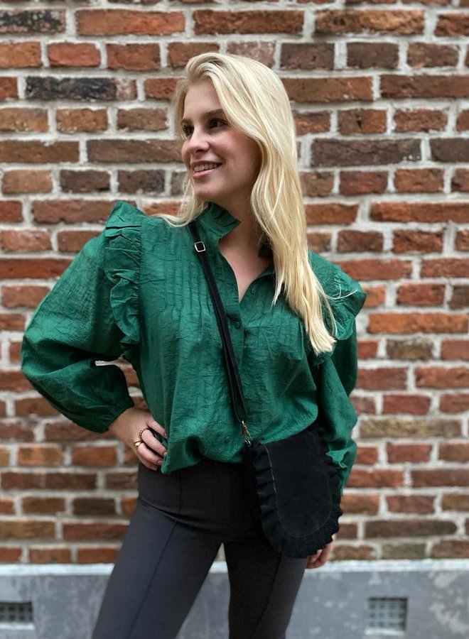 Circle bailey blouse emerald