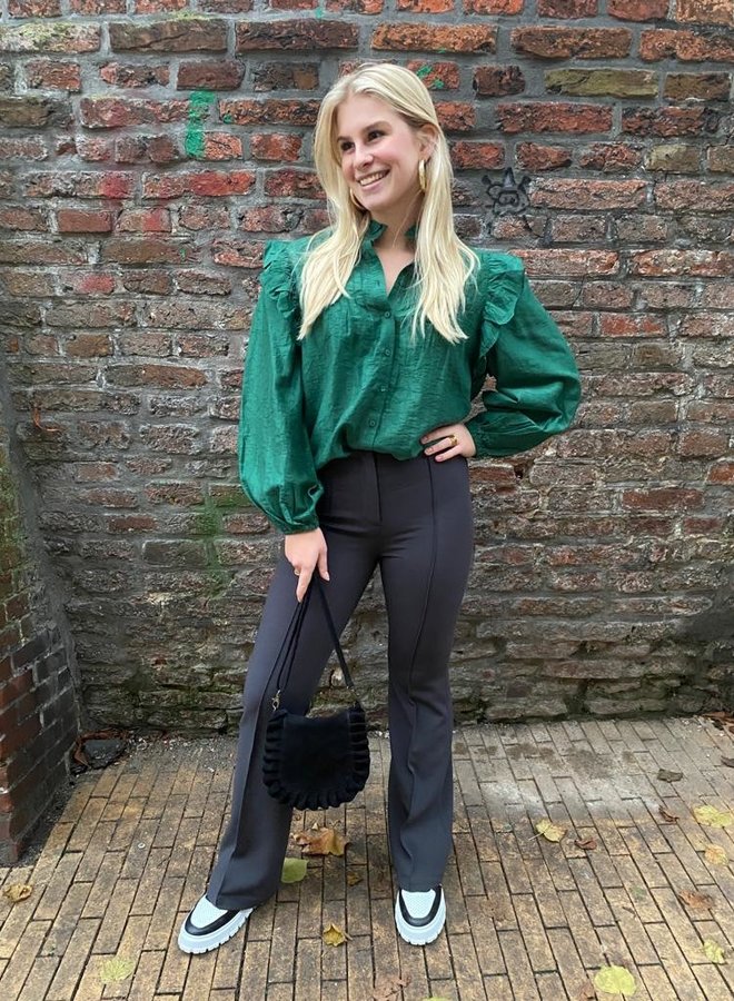 Circle bailey blouse emerald