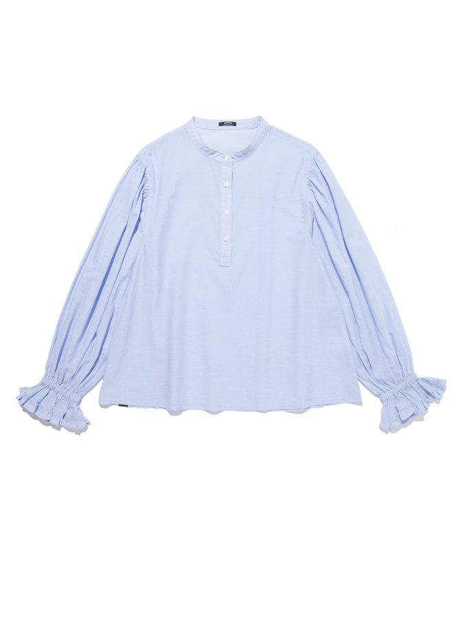 Denham chelsea ruffle top blue