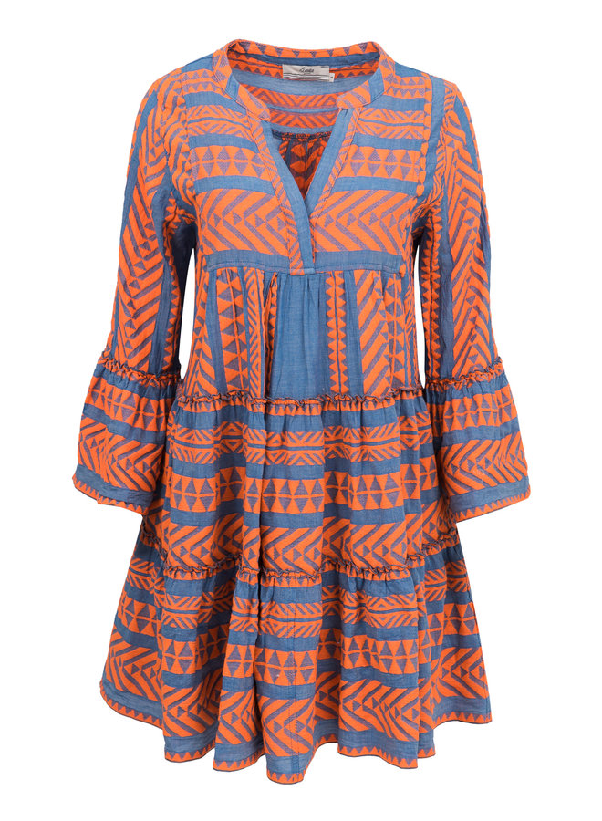 Devotion dress ella orange/blue