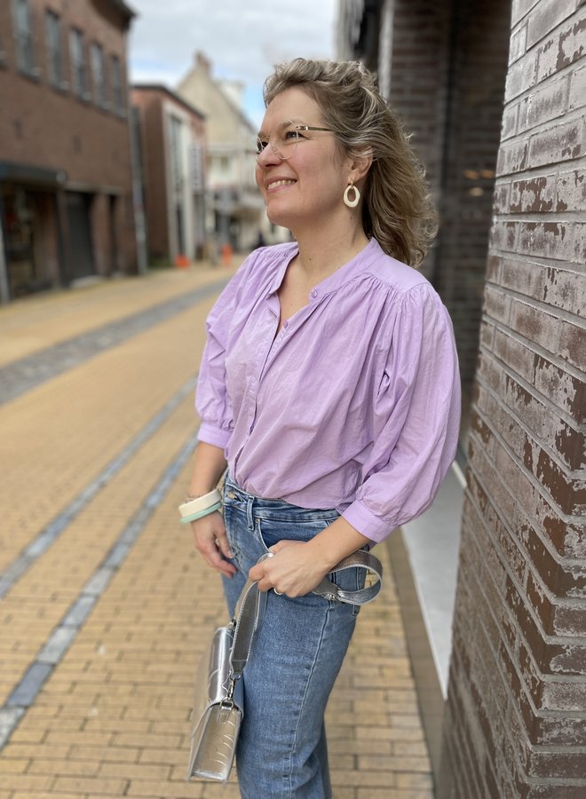 Knit-ted kessy blouse lavender