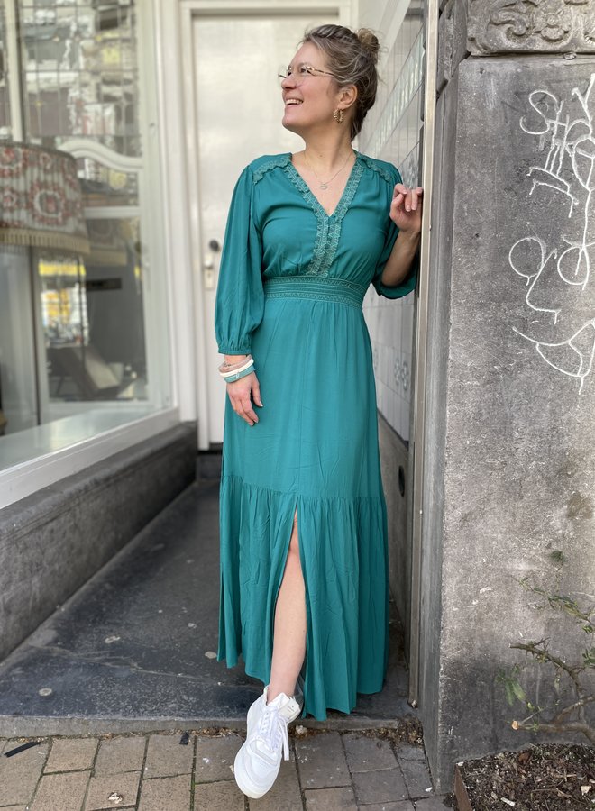 Dante6 georgi fancy maxi dress green