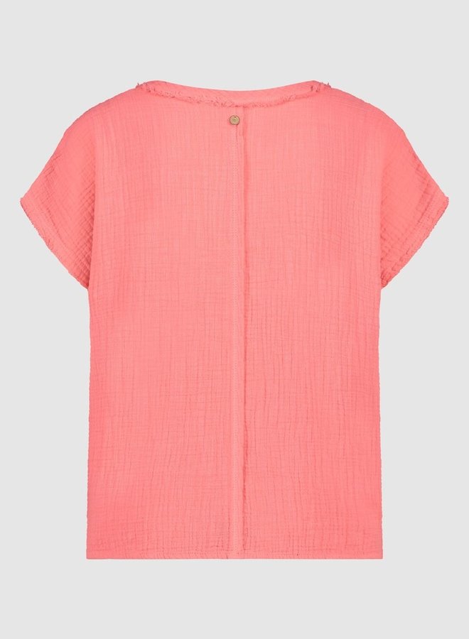 Circle janice top coral