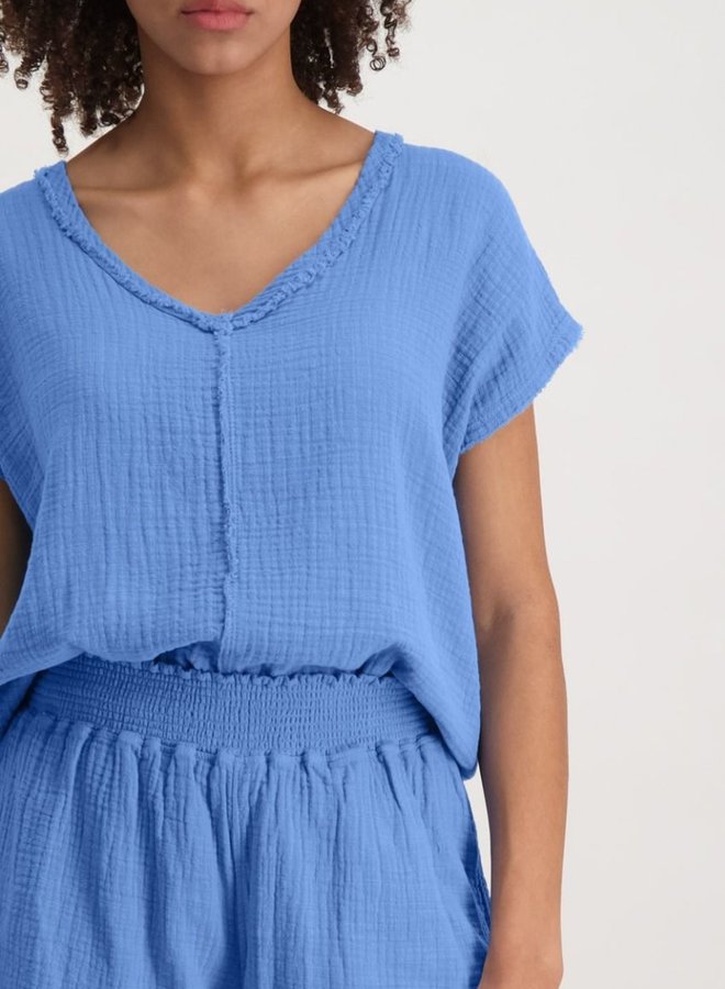 Circle janice top blue