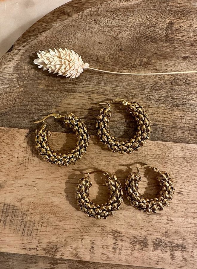 Ellen beekmans vergulde oorringen goud medium