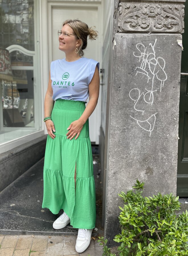 Dante6 solaire maxi skirt green