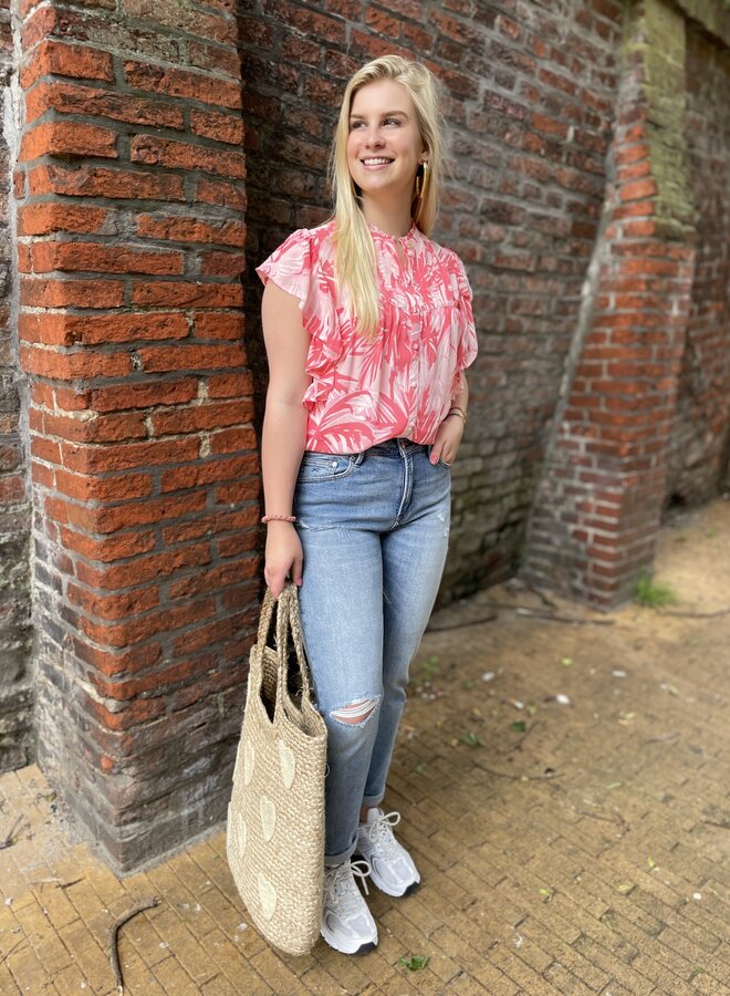 Fabienne C. bibi blouse pink