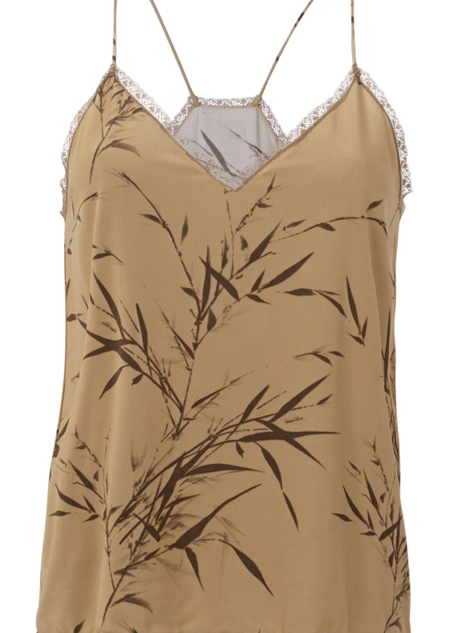 YAYA printed singlet brown dessin