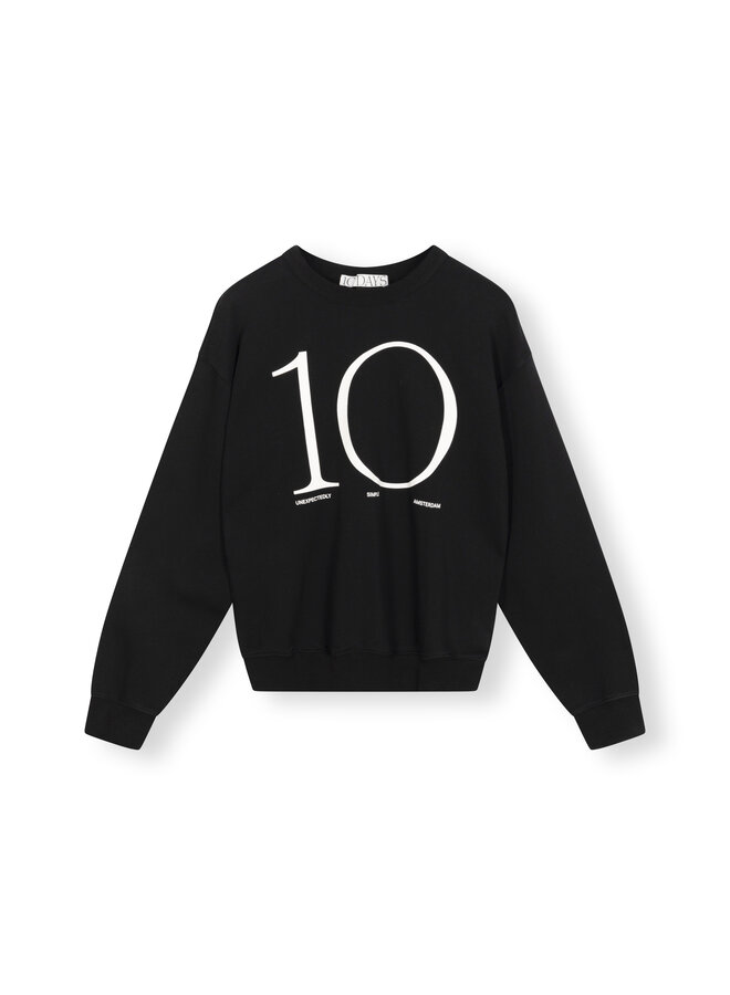 10days sweater logo black