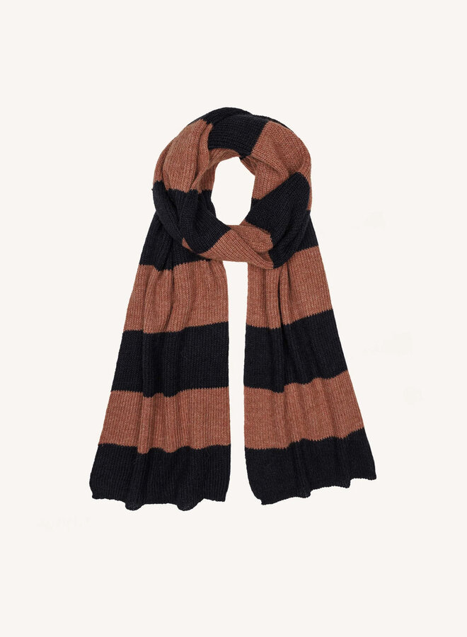 By Bar lilly striped scarf copper