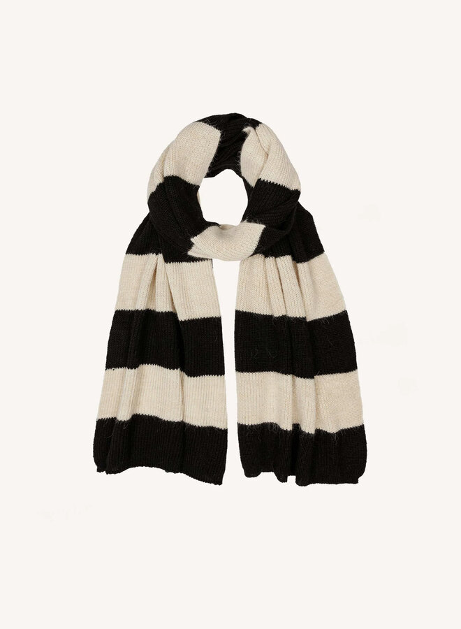 By Bar lilly striped scarf sand