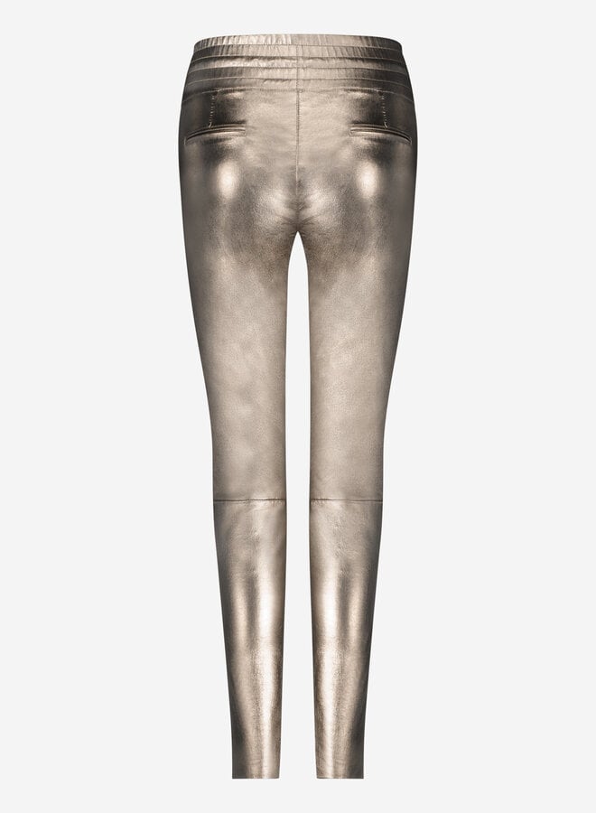 Ibana poggy metallic leather pant stone