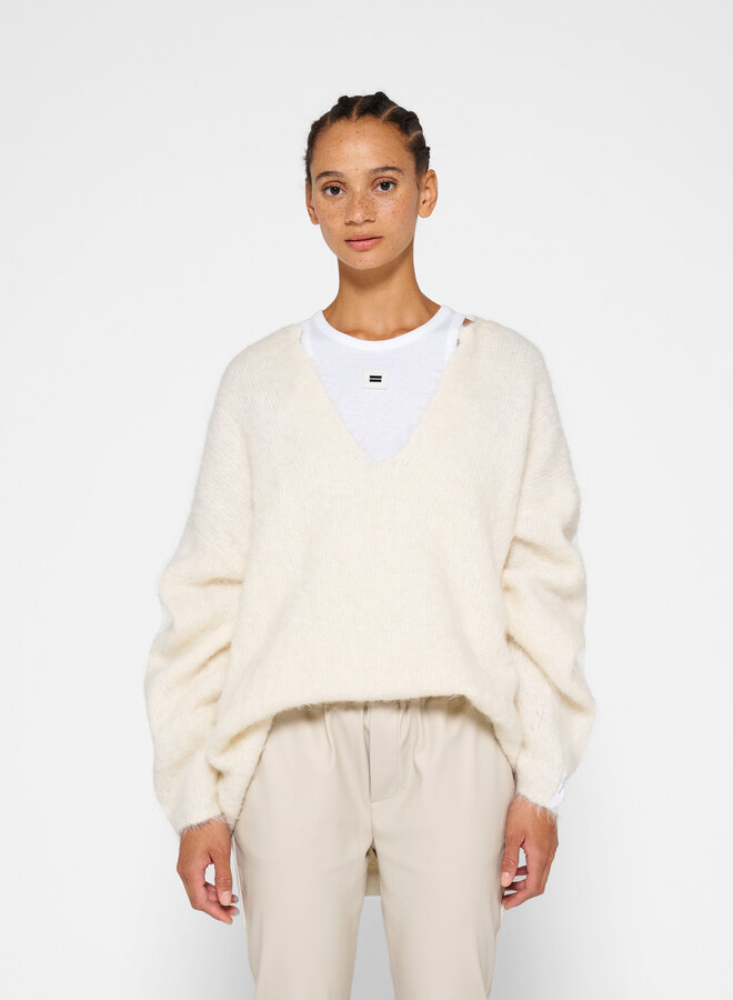 10Days leatherlook cropped jogger light safari