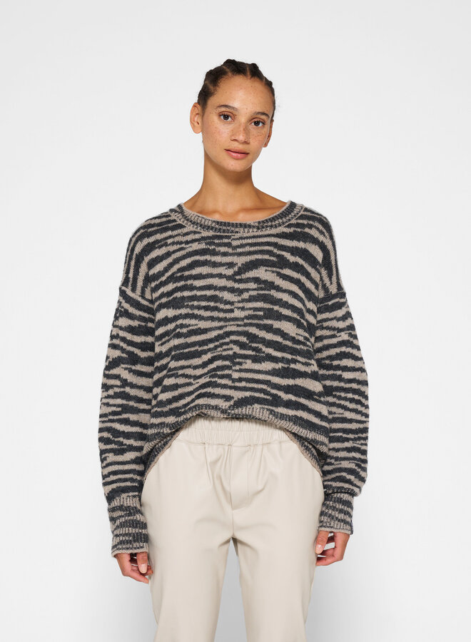 10Days leatherlook cropped jogger light safari