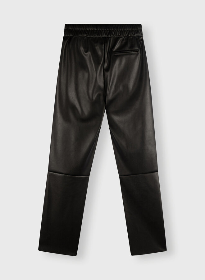 10Days leatherlook cropped joggerblack