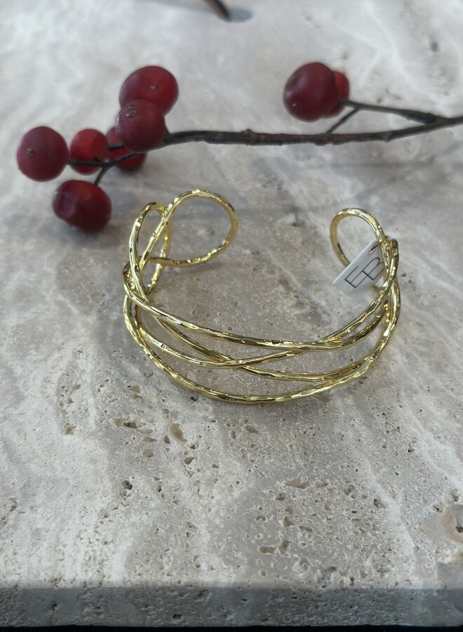 Ellen beekmans WEB armband (bangle) goud