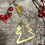 Zusss metalen hanger kerstboom goud