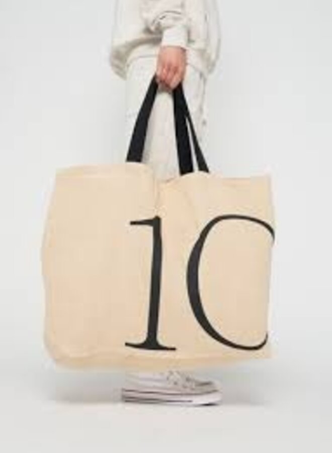 10DAYS juco tote bag soft beige