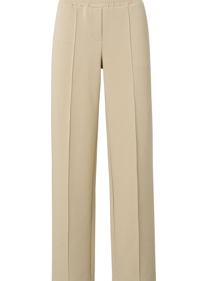 Yaya jersey wide leg trousers beige