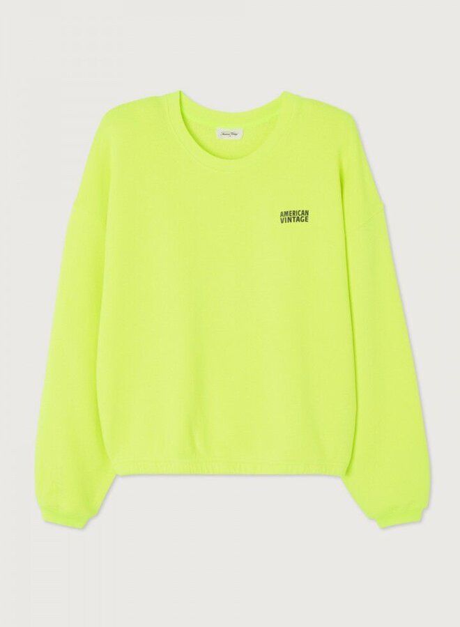 American V. izu03 sweat jaune fluo