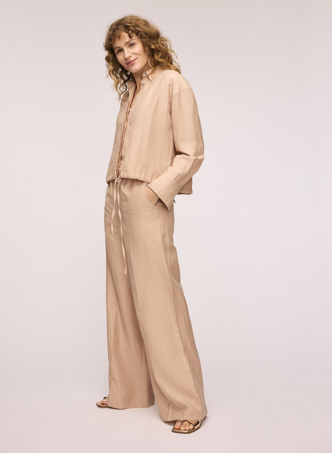 Fds adeline hemp pant wide leg earth