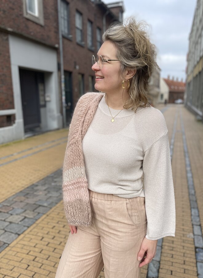 Fds lilou pullover lurex sand