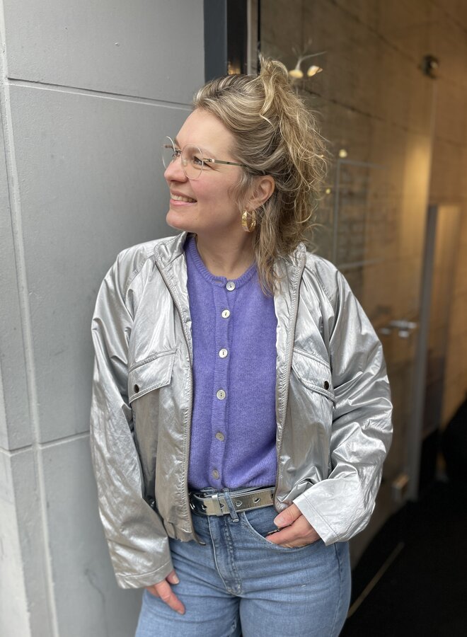 Fds sylvie jacket metallic silver