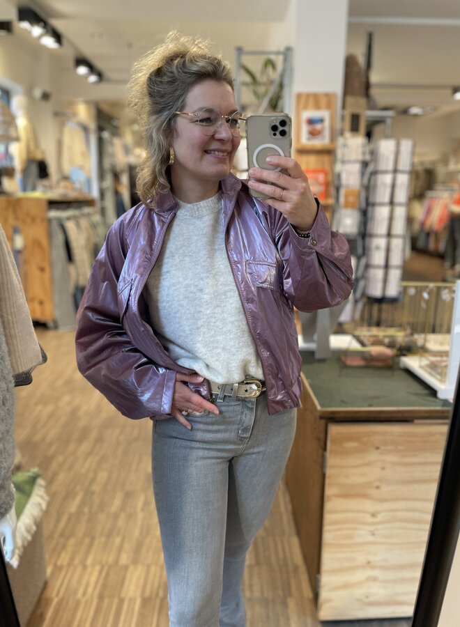 Fds sylvie jacket metallic lilac